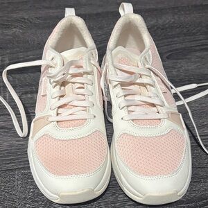 Olukai Pink and White Women's Sneakers size 8 NEW
